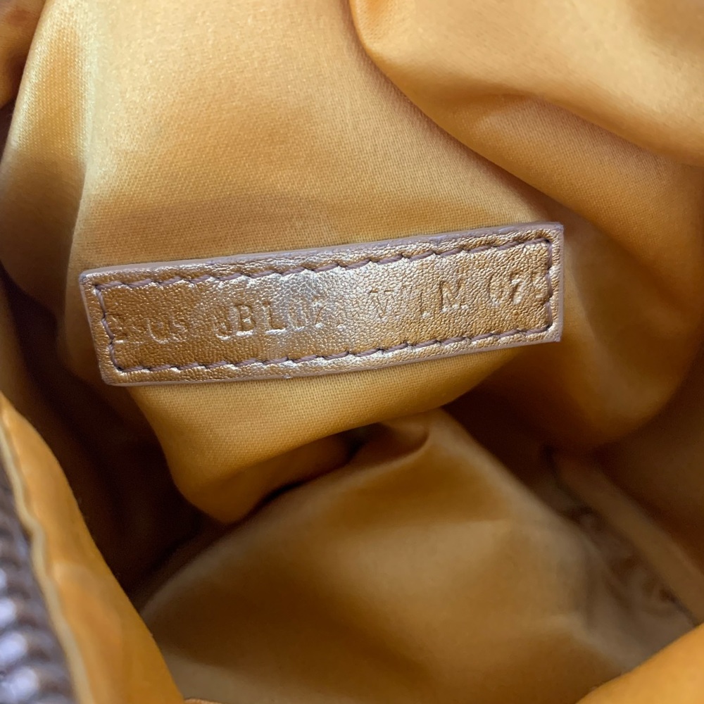 Sold Auth VTG Fendi Zucchino Mini Boston Bag Gold - Picture 13 of 16